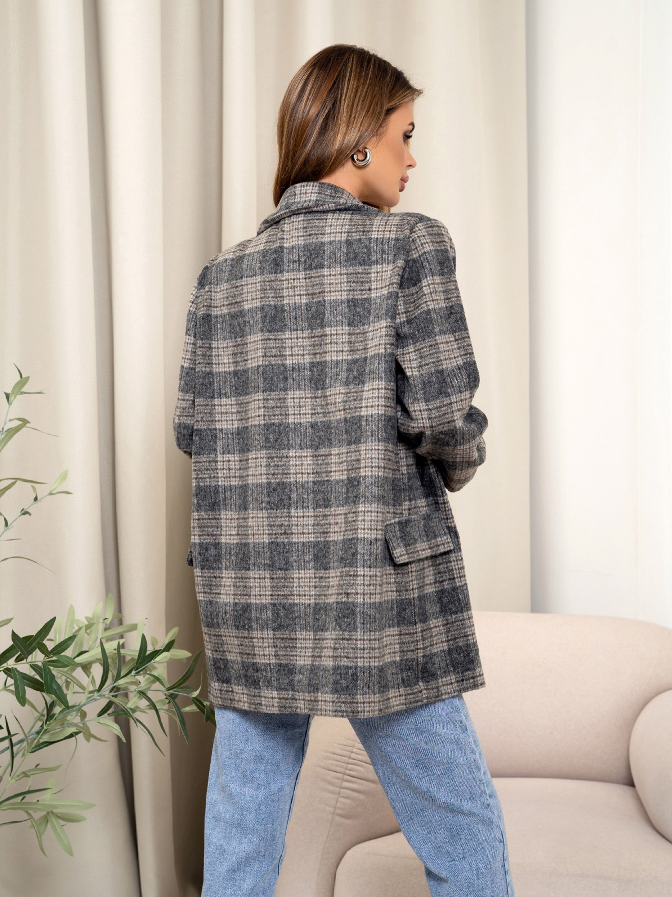 Блейзер ISSA Plus модель 14362_мультиколор Фото