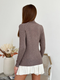 Водолазка ISSA Plus модель WN20-581_темно_бежевый Фото