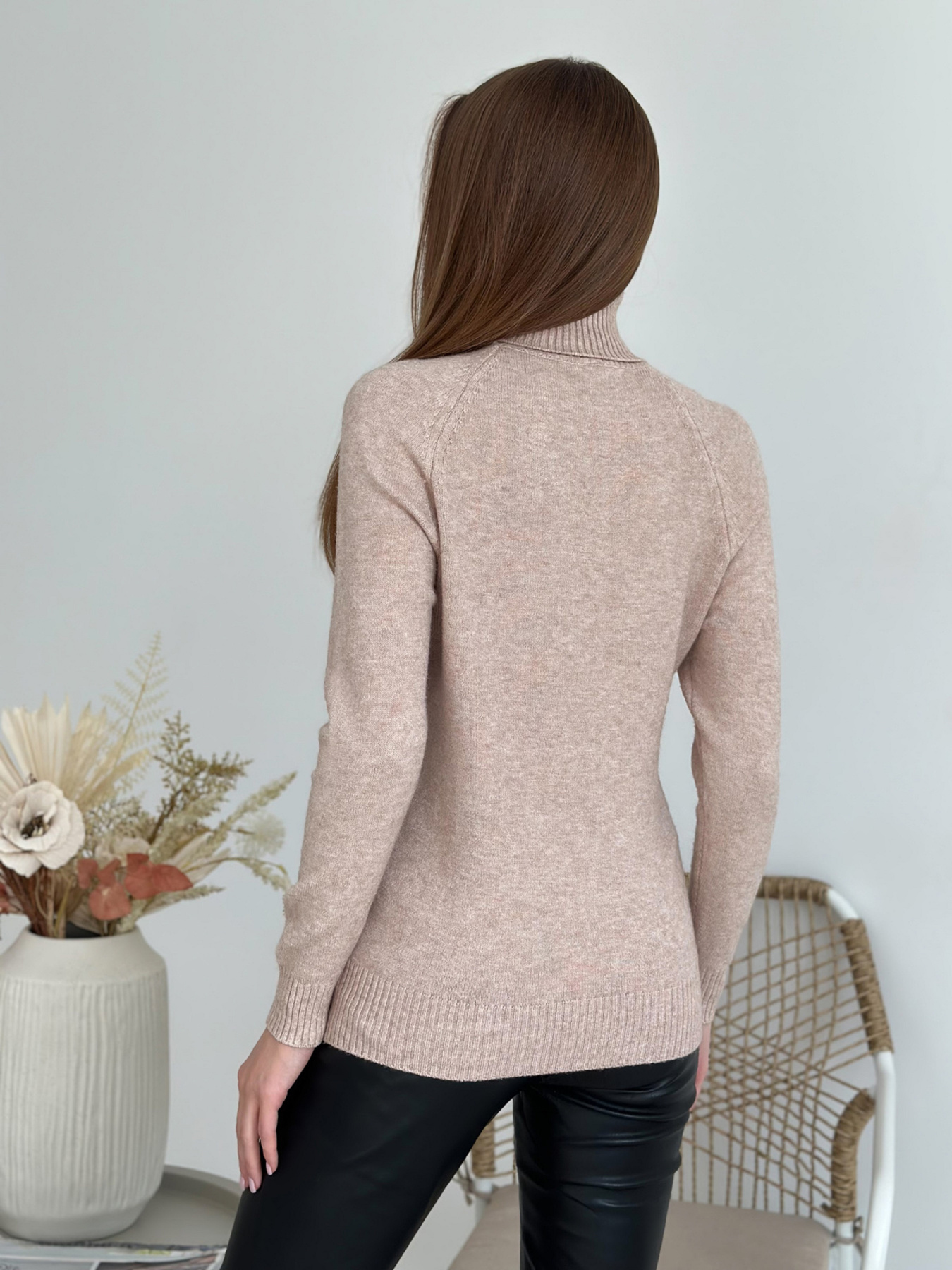 Водолазка ISSA Plus модель WN20-581_бежевый Фото