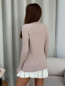 Водолазка ISSA Plus модель WN20-583_бежевый Фото