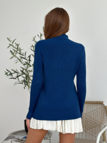 Водолазка ISSA Plus модель WN20-583_синий Фото