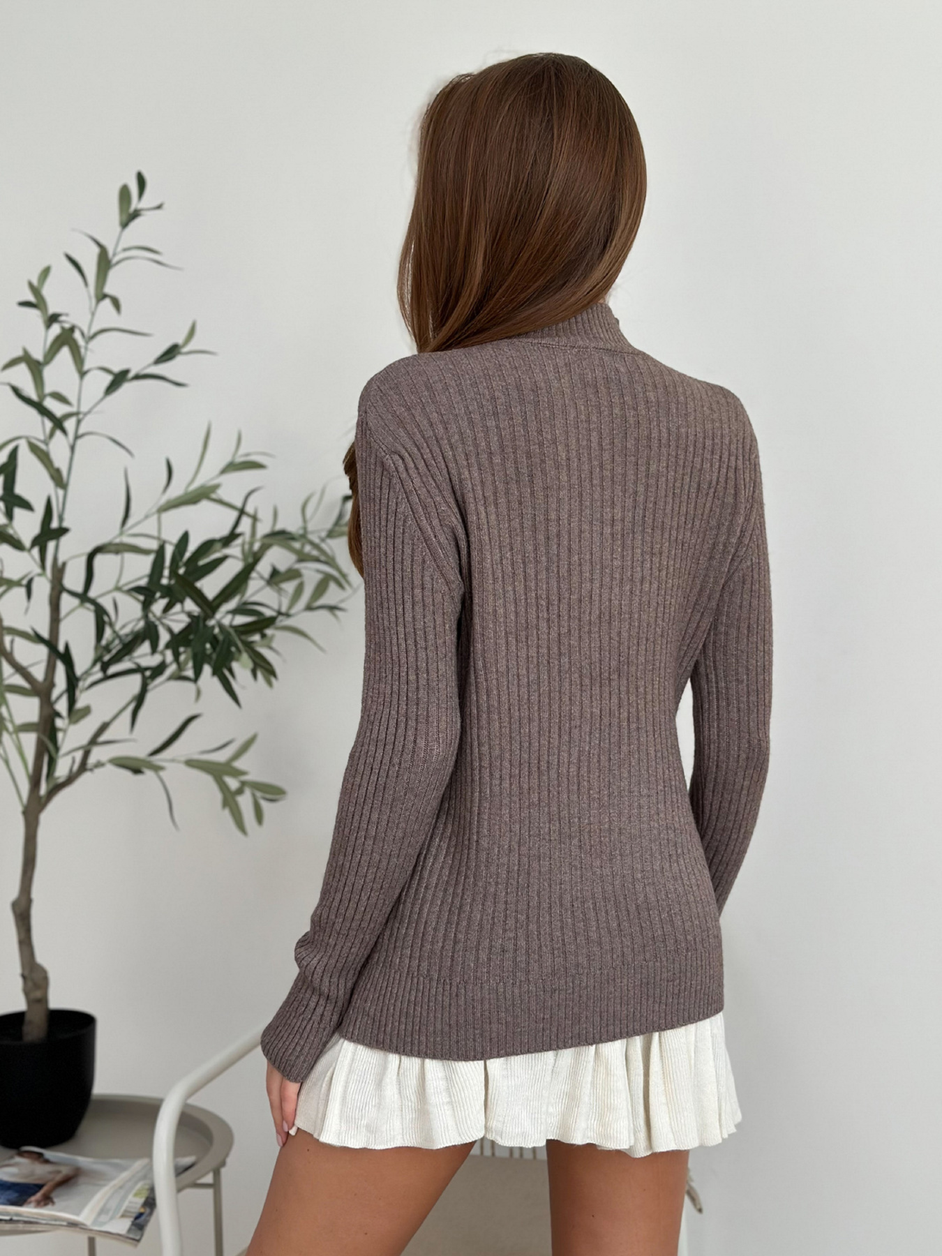 Водолазка ISSA Plus модель WN20-583_темно_бежевый Фото