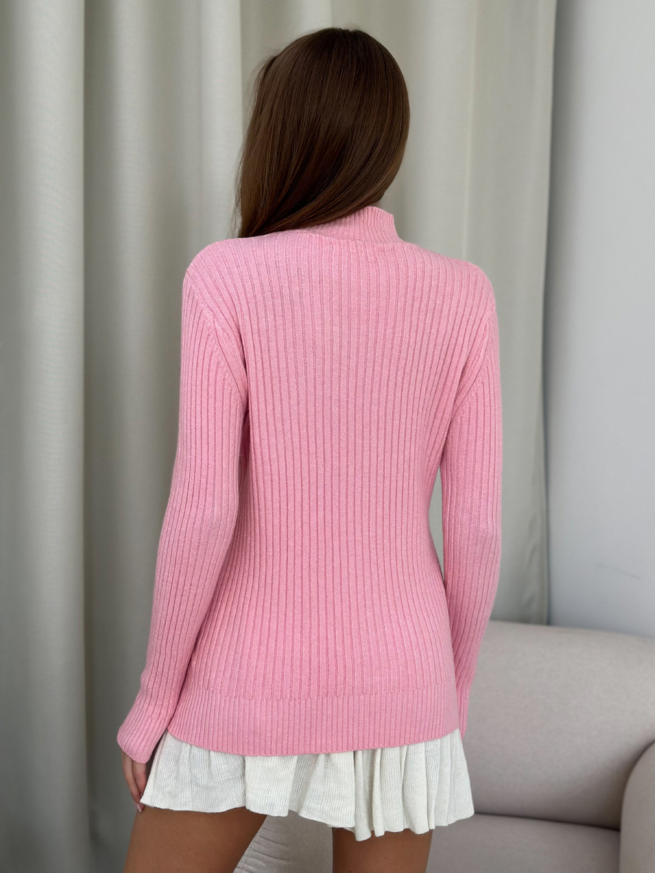 Водолазка ISSA Plus модель WN20-583_розовый Фото