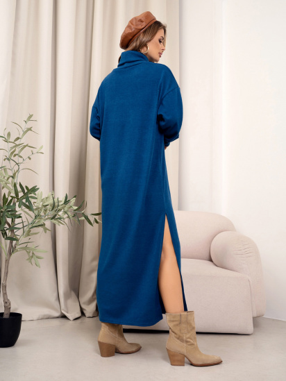 Платье макси ISSA Plus модель 14363_темно_бирюзовый — фото 3 - INTERTOP