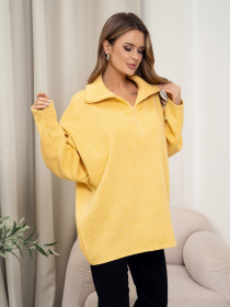 Джемпер ISSA Plus модель 14364_желтый Фото