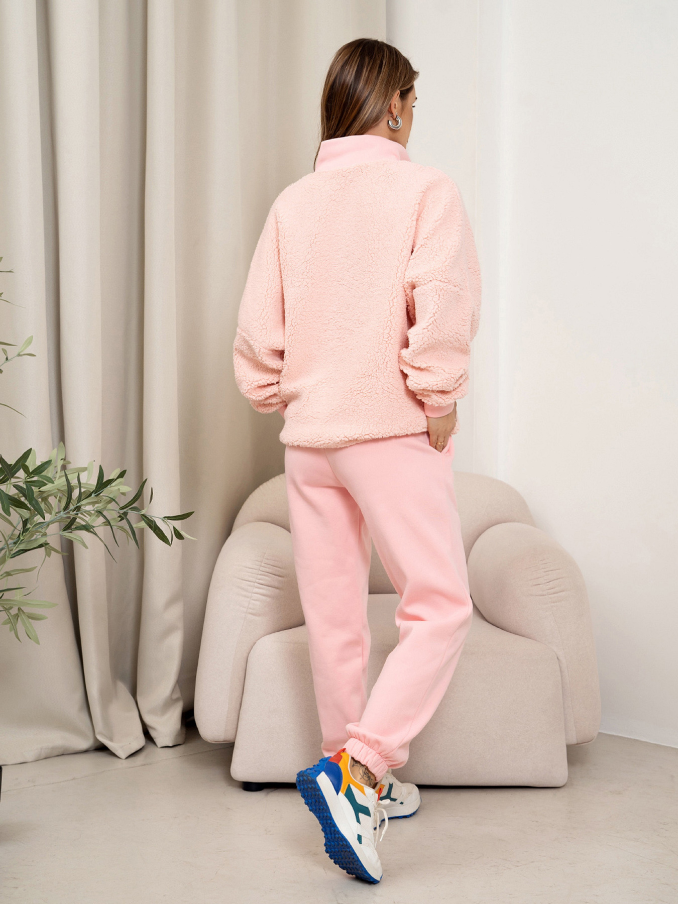 Спортивный костюм ISSA Plus модель 14373_розовый Фото