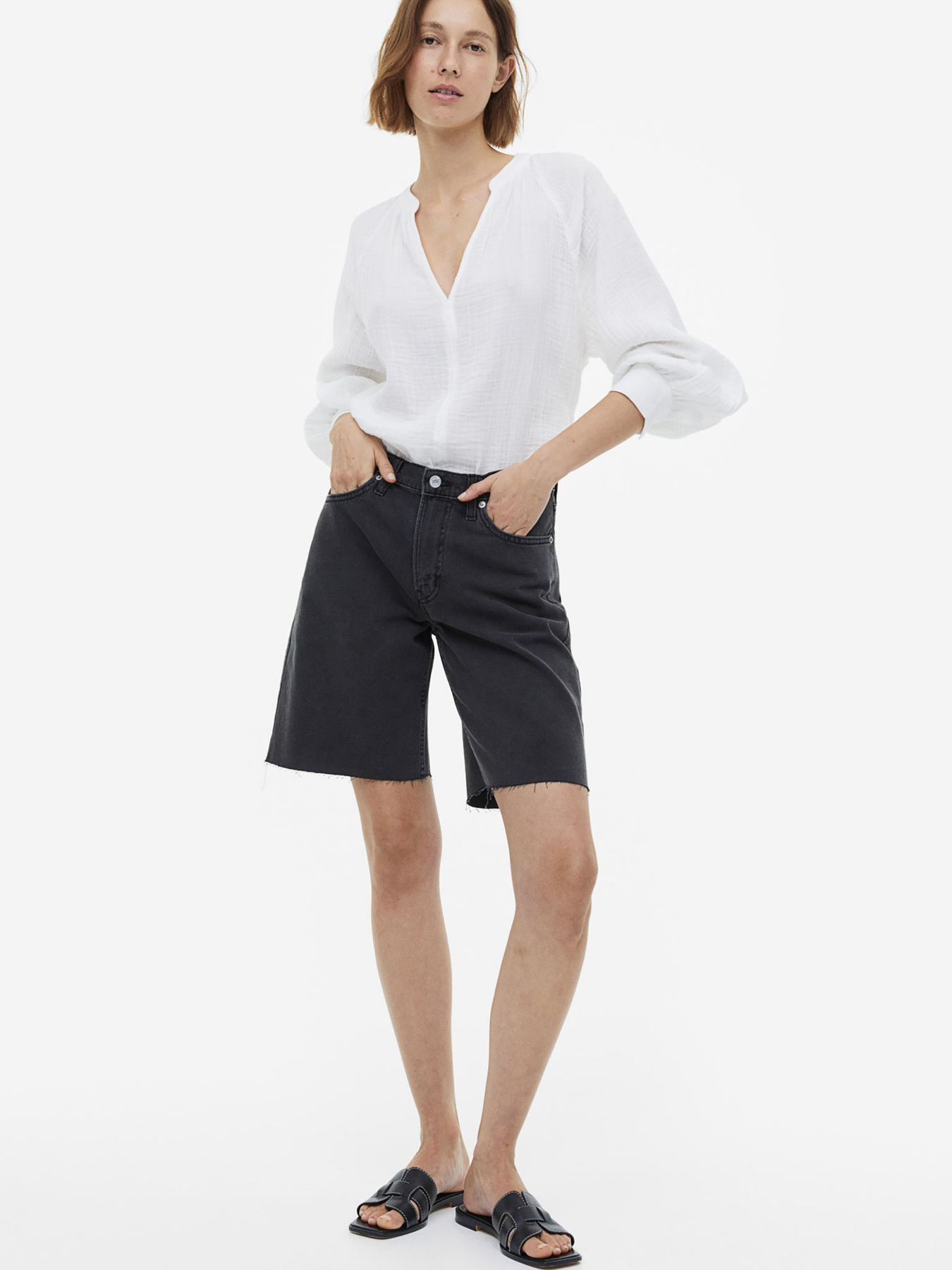 Джинсовые шорты H&M модель 70117 Фото