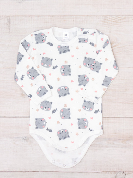 Боди для младенцев Носи своє модель 5010-024-5-sr-kotiki-na-molochnomu Фото