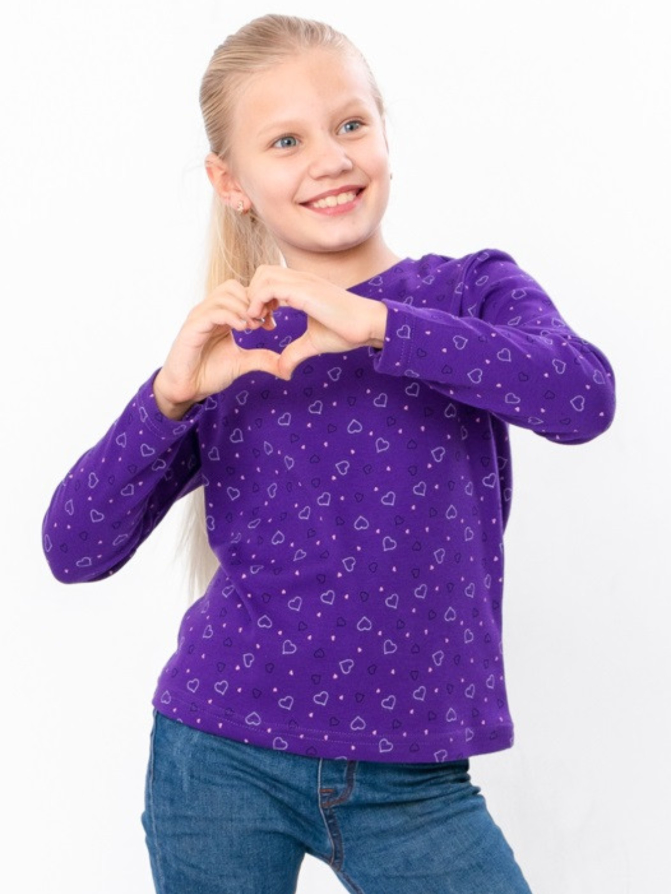 Лонгслив Носи своє модель 6025-016-5-foletovij-serdechka Фото