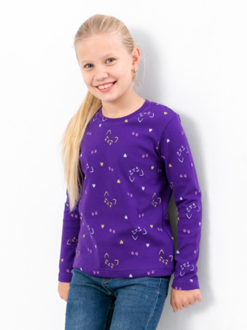 Лонгслив Носи своє модель 6025-016-5-foletovij-kotiki Фото