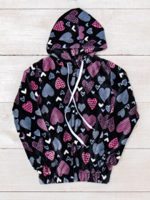 Флисовая кофта Носи своє модель 6071-035-5-serdechka-rozhevij-blakitnij Фото