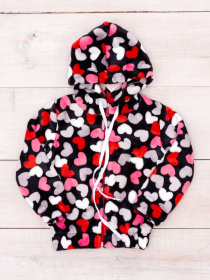 Флисовая кофта Носи своє модель 6071-035-5-serdechka-na-chornomu Фото