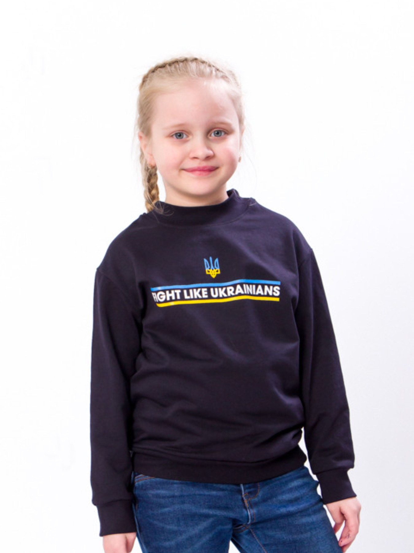 Свитшот Носи своє модель 6344-chornilxno-sinj-gerb Фото