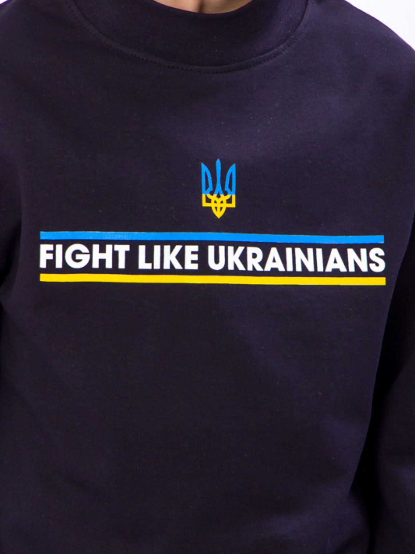 Свитшот Носи своє модель 6344-chornilxno-sinj-gerb Фото