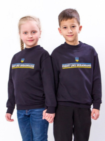 Свитшот Носи своє модель 6344-chornilxno-sinj-gerb Фото