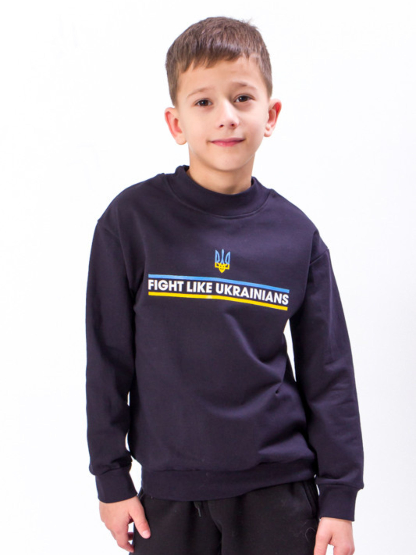 Свитшот Носи своє модель 6344-chornilxno-sinj-gerb Фото