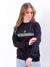 Свитшот Носи своє модель 8175-chornilxno-sinj-gerb Фото