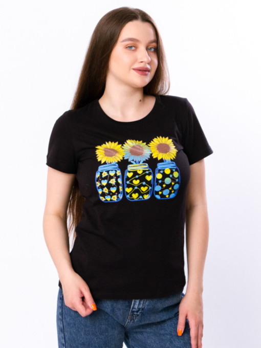 Футболка Носи своє модель 8188-1-chornij-sonqshniki Фото