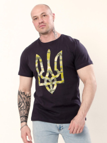 Футболка Носи своє модель 8073-001-33-chornilxno-sinj-gerb Фото