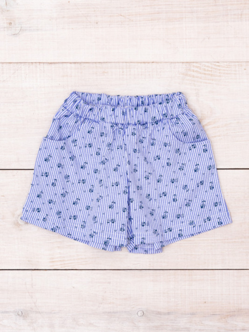 Повседневные шорты Носи своє модель 6262-002-smuzhka-blakitnij-kvtochki Фото