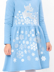 Платье мини Носи своє модель 6117-1-blakitnij-snzhinki Фото