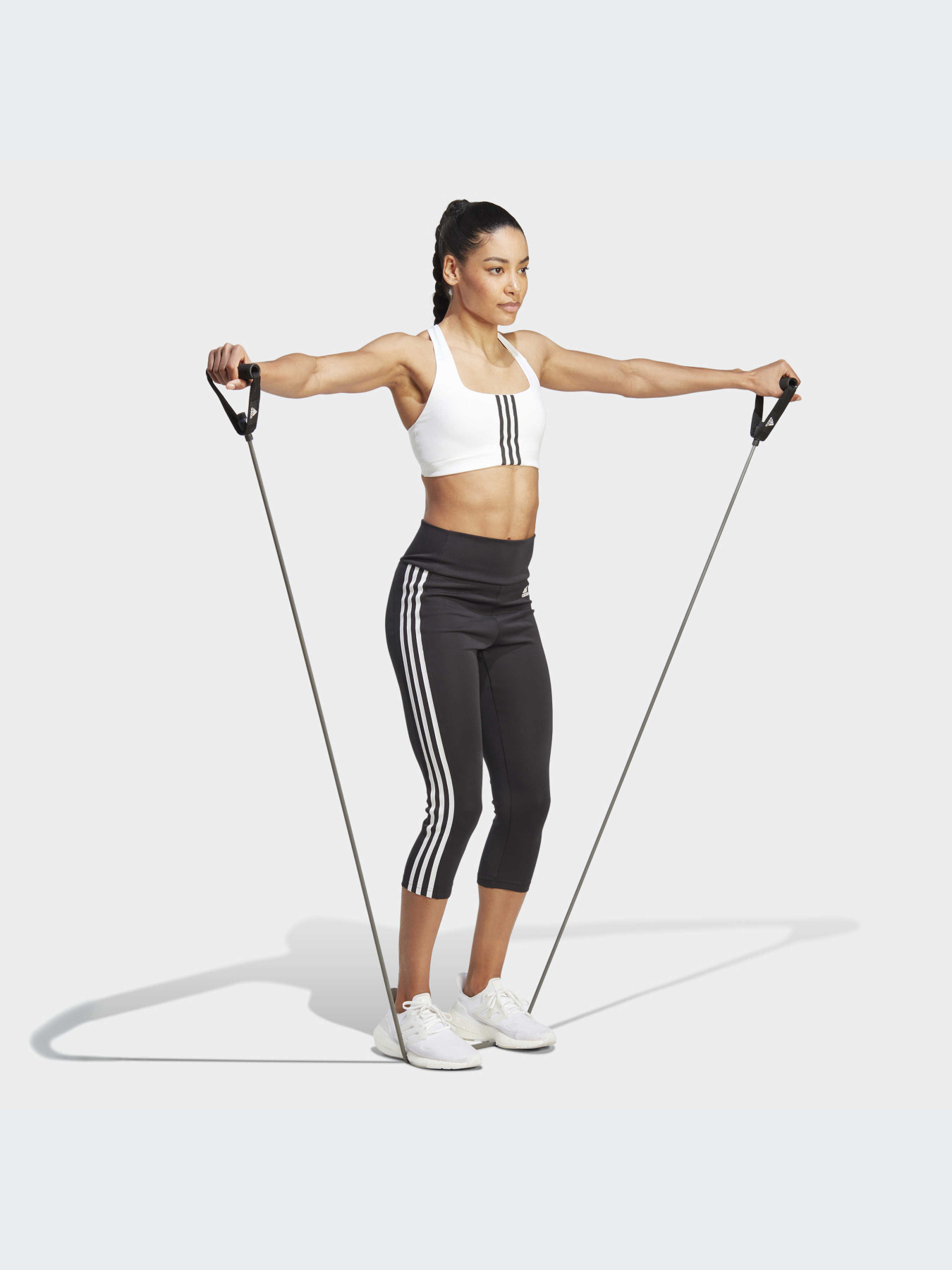 Спортивные леггинсы Adidas 3 Stripes модель GL3985 Фото