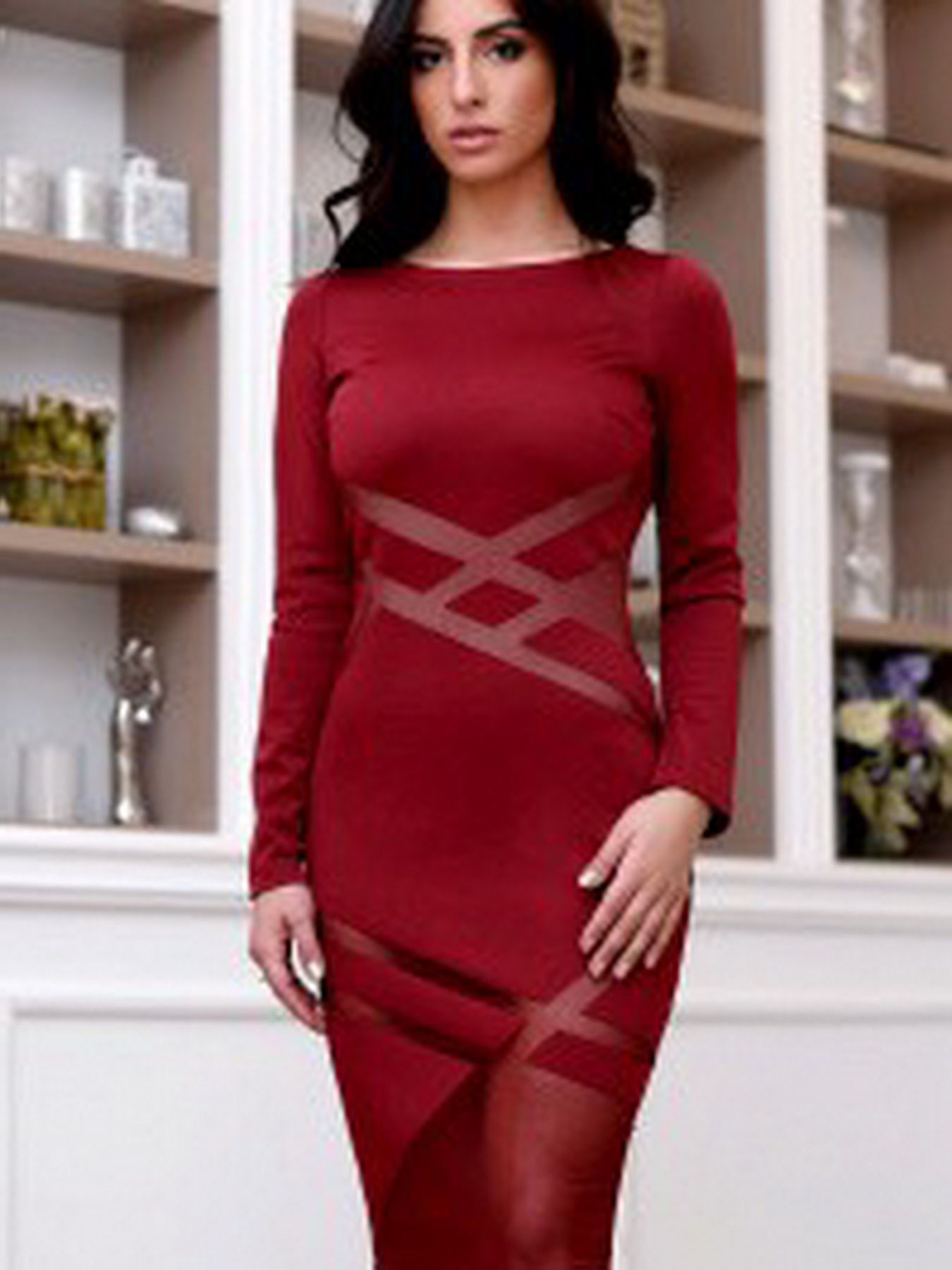 Платье миди CARICA модель KP1011116 Фото