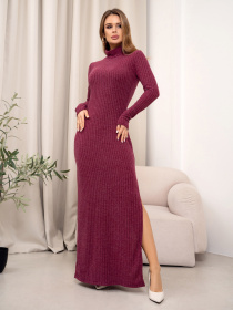 Платье макси ISSA Plus модель 14370_бордовый Фото