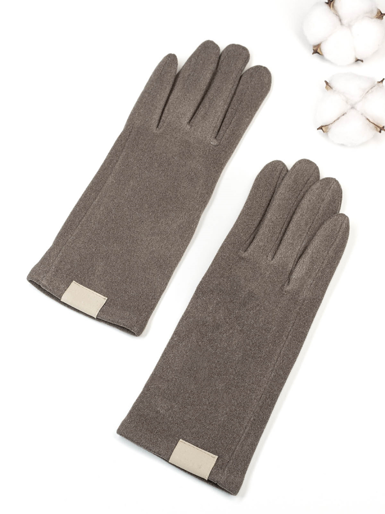 Рукавички ISSA Plus модель PE-07_светло_коричневый Фото