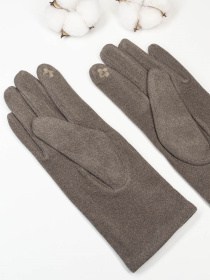 Рукавички ISSA Plus модель PE-07_светло_коричневый Фото