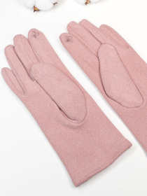 Перчатки ISSA Plus модель PE-07_розовый Фото