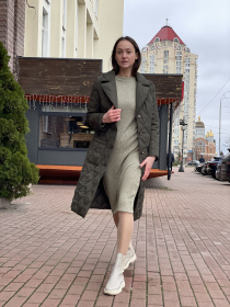 Пальто с утеплителем CAT ORANGE модель 4444 Фото