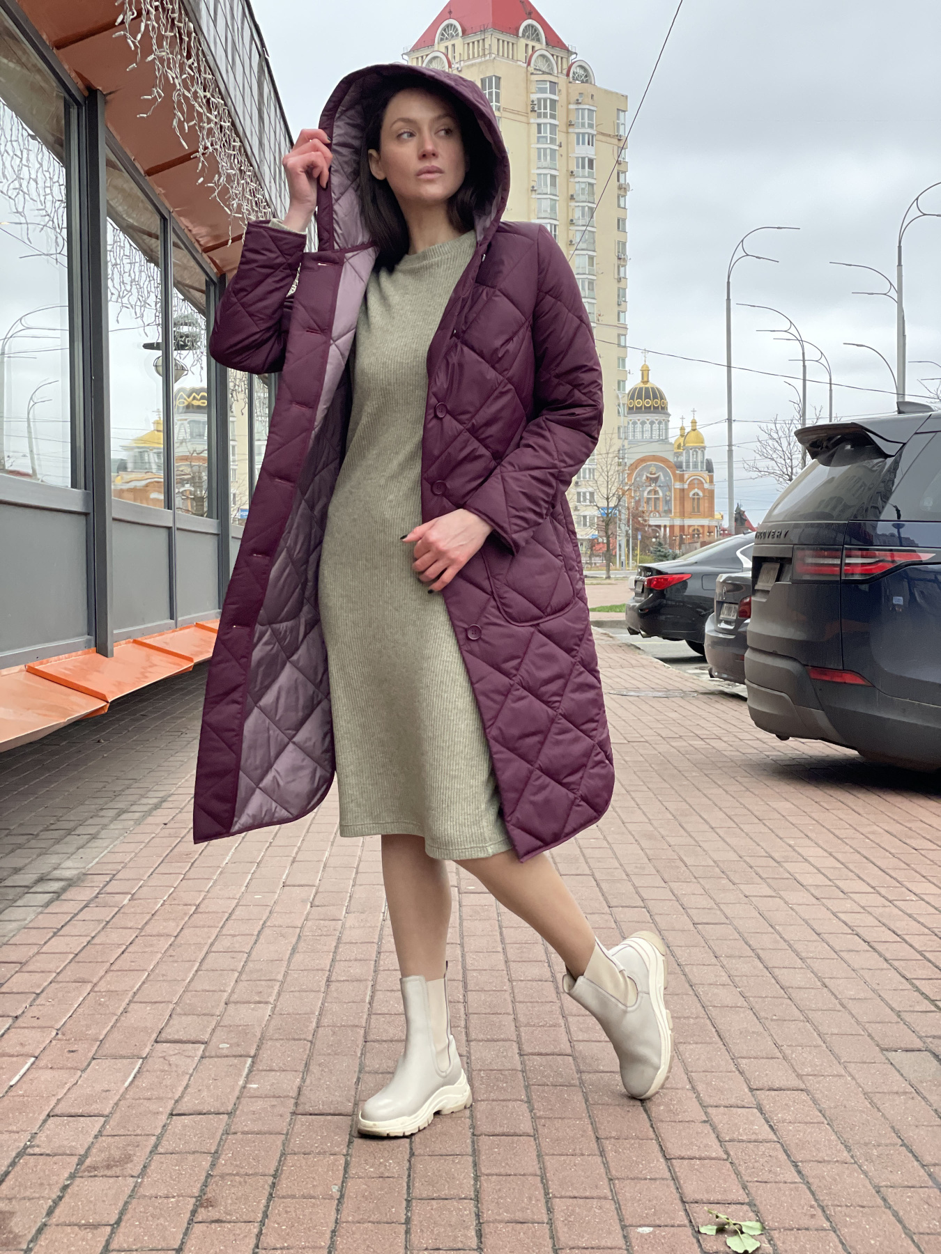 Пальто с утеплителем CAT ORANGE модель 4445p Фото