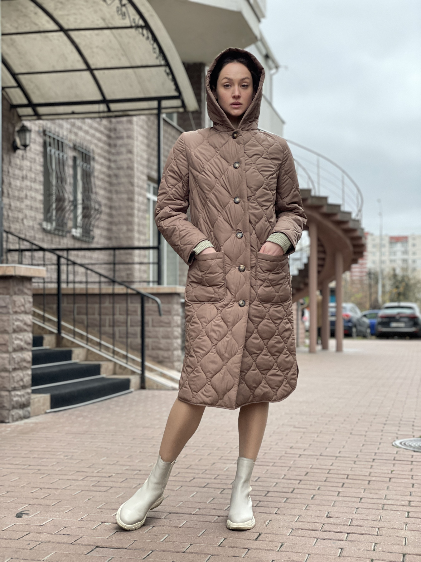 Пальто з утеплювачем CAT ORANGE модель 4445c Фото