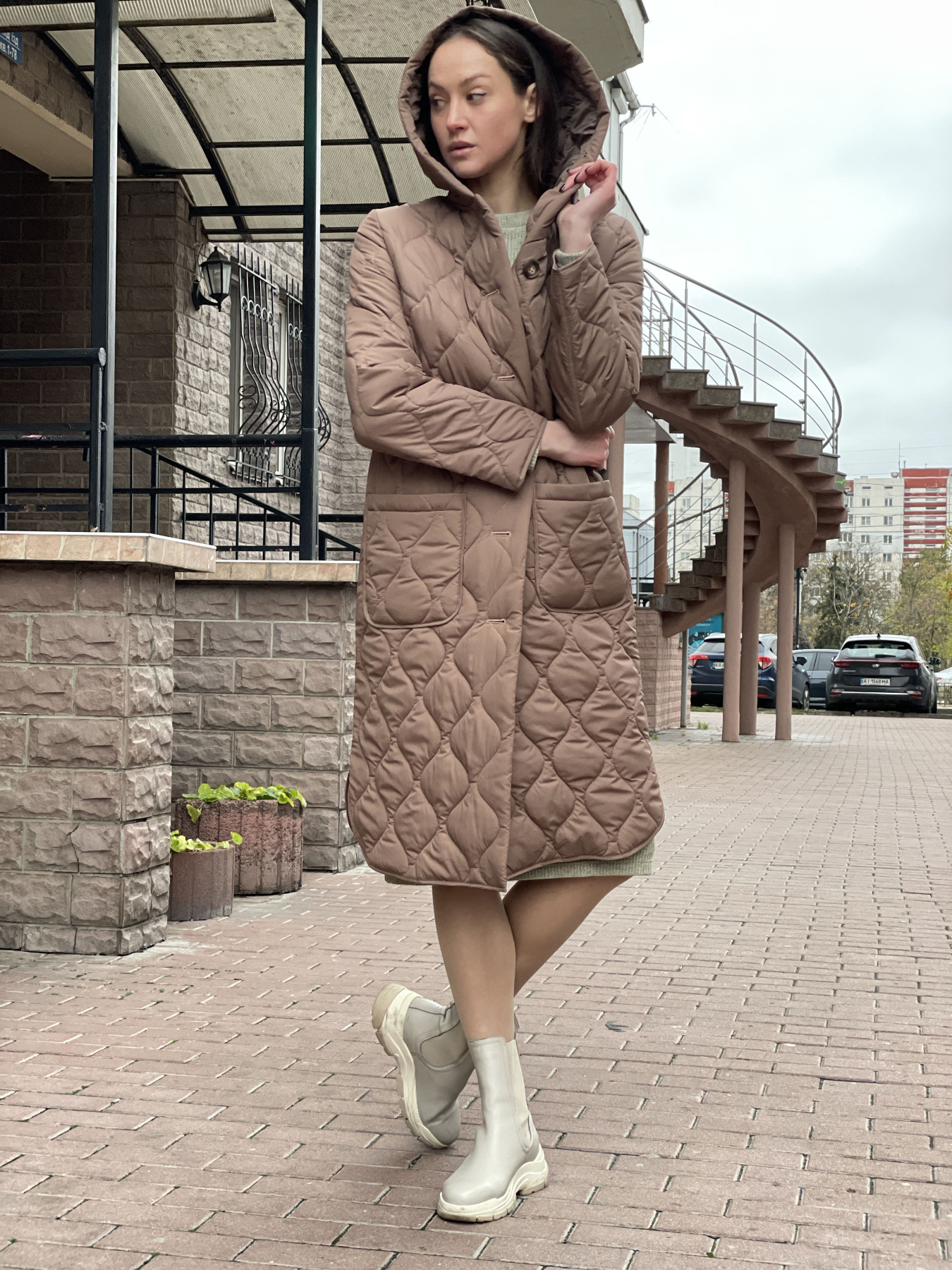 Пальто з утеплювачем CAT ORANGE модель 4445c Фото