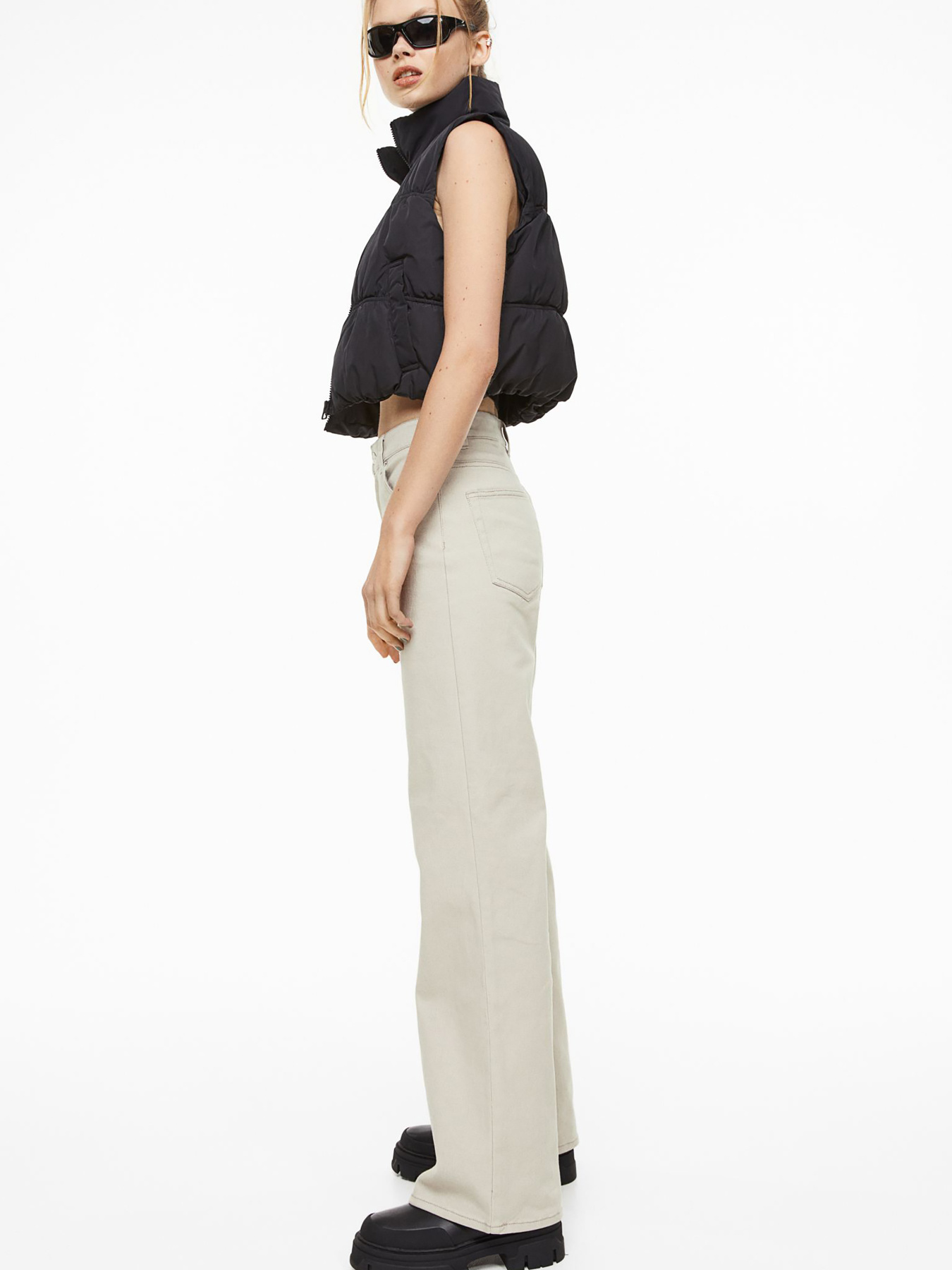 Широкие джинсы H&M модель 70175 Широкие джинсы H&M модель 70175 Фото