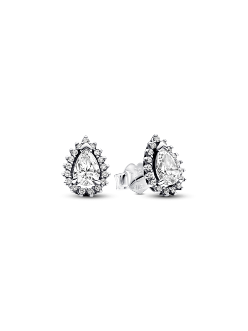 Серьги-гвоздики PANDORA Moments модель 292834C01 Фото