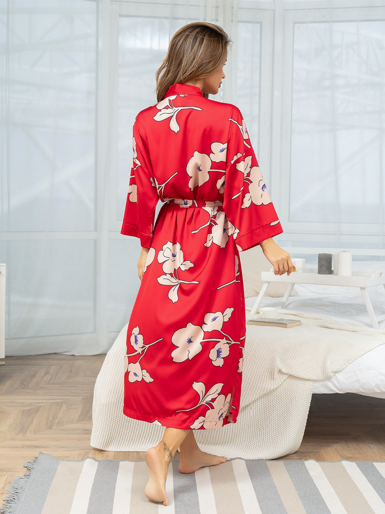 Халат ISSA Plus модель 14353_красный Халат ISSA Plus модель 14353_красный Фото