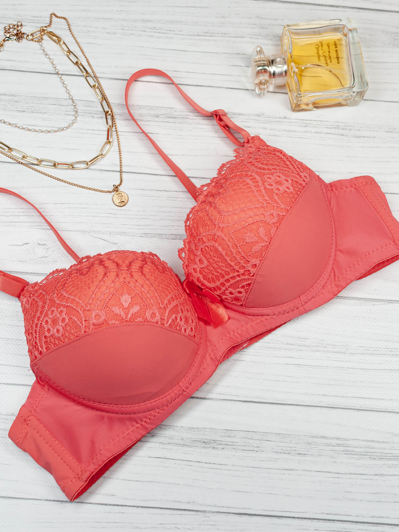 Бюстгальтер ISSA Plus модель BL2-887_коралловый Фото