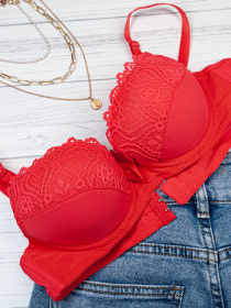 Бюстгальтер ISSA Plus модель BL2-887_красный Фото