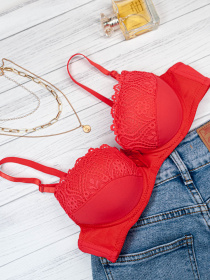 Бюстгальтер ISSA Plus модель BL2-887_красный Фото