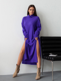 Платье макси ISSA Plus модель 14232_сиреневый Платье макси ISSA Plus модель 14232_сиреневый Фото