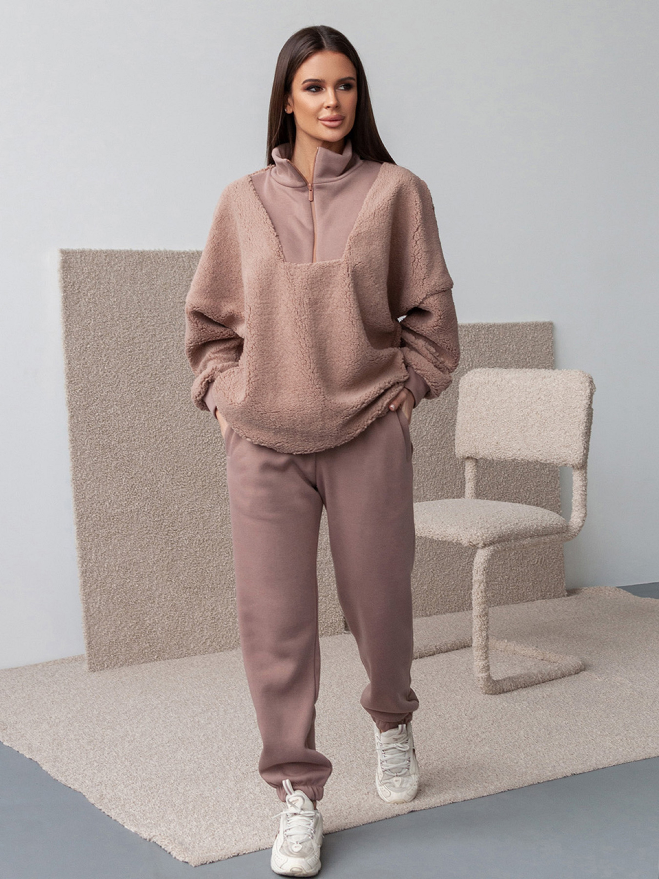 Костюм ISSA Plus модель 14373_бежевый Фото