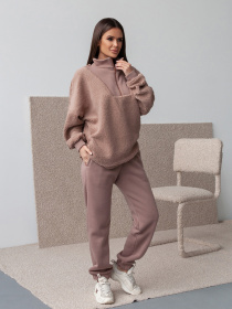 Повседневный костюм ISSA Plus модель 14373_бежевый Фото