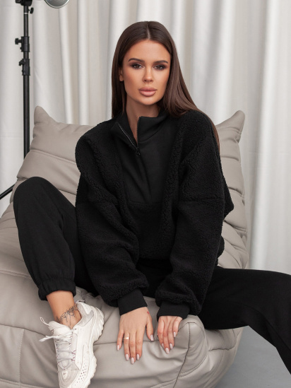 Костюм ISSA Plus модель 14373_черный — фото 3 - INTERTOP