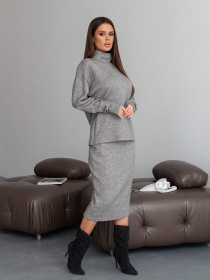 Костюм ISSA Plus модель 14380_серый Фото