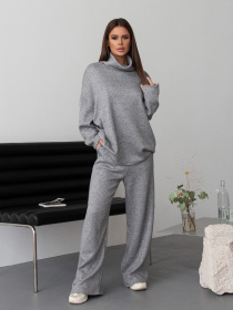 Костюм ISSA Plus модель 14383_серый Фото