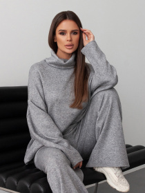 Костюм ISSA Plus модель 14383_серый Фото