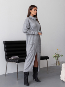 Сукня максі ISSA Plus модель 14384_серый Фото