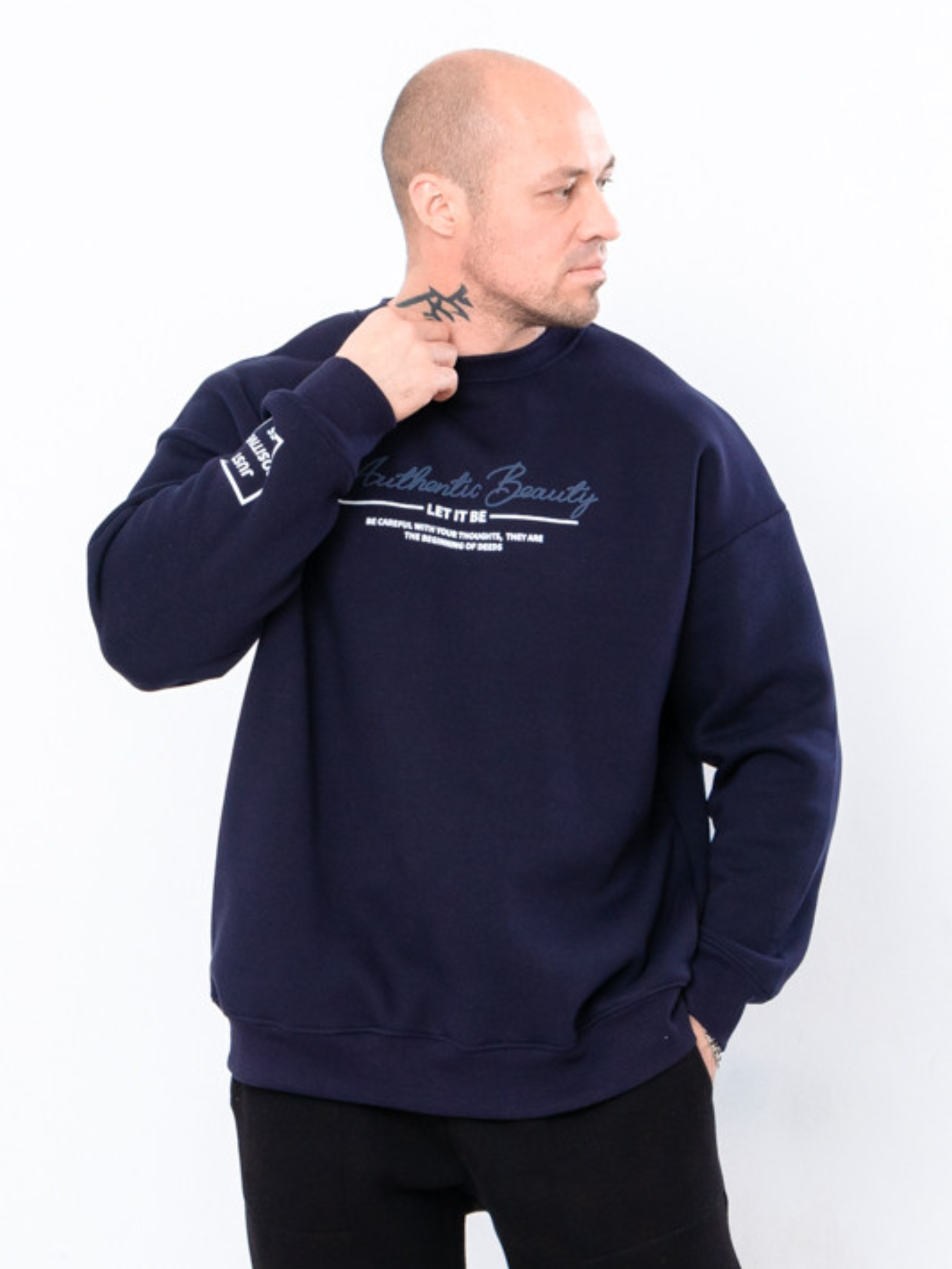 Світшот Носи своє модель 8379-025-33-chornilxno-sinj Фото